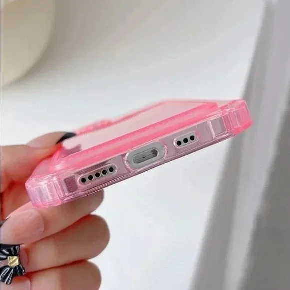 ⚠️Clearance iPhone 14/Pro/Pro Max Pink Transparent Phone Case - Picture 4 of 4